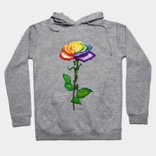 Rainbow Rose Hoodie